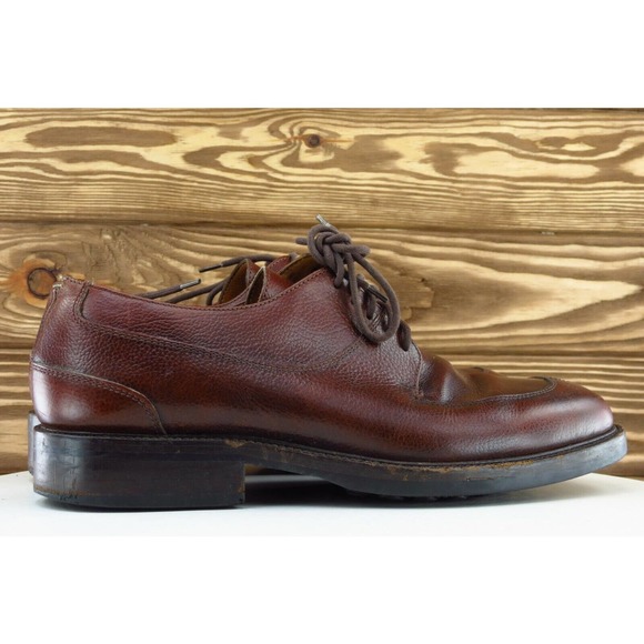 Cole Haan Shoes Sz 8.5 M Round Toe Brown Derby Oxfords Leather Men 14172 - Picture 4 of 9